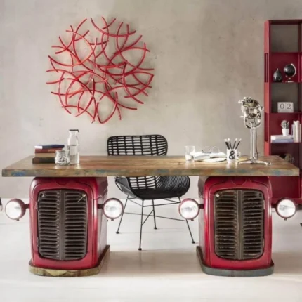 Solid Tractor Vintage Desk Table | Counter Desk | Bar Furniture