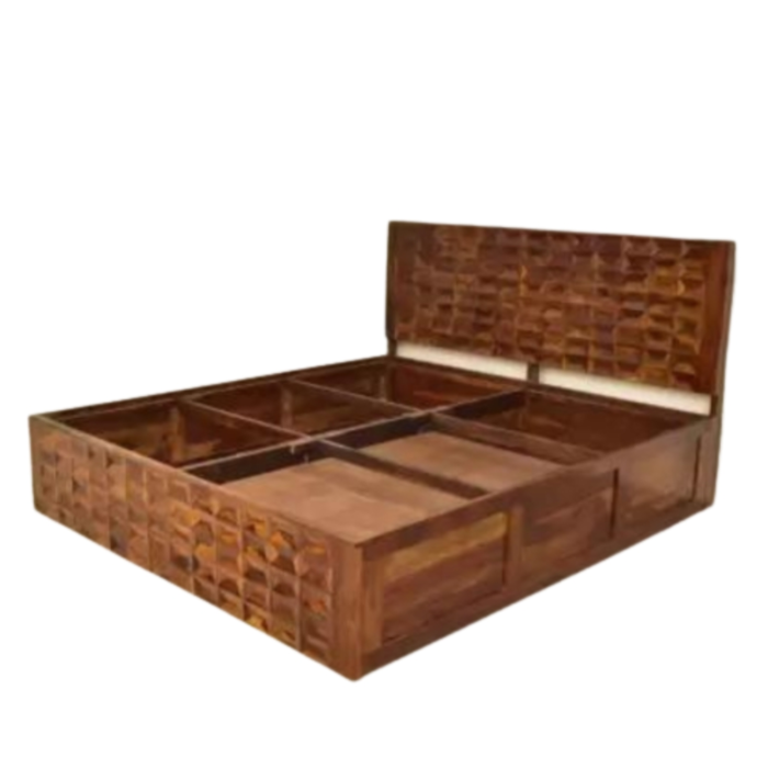 1-46 Priti Modern King Size Bed – Souma King Size Bed with Storage - Image 2