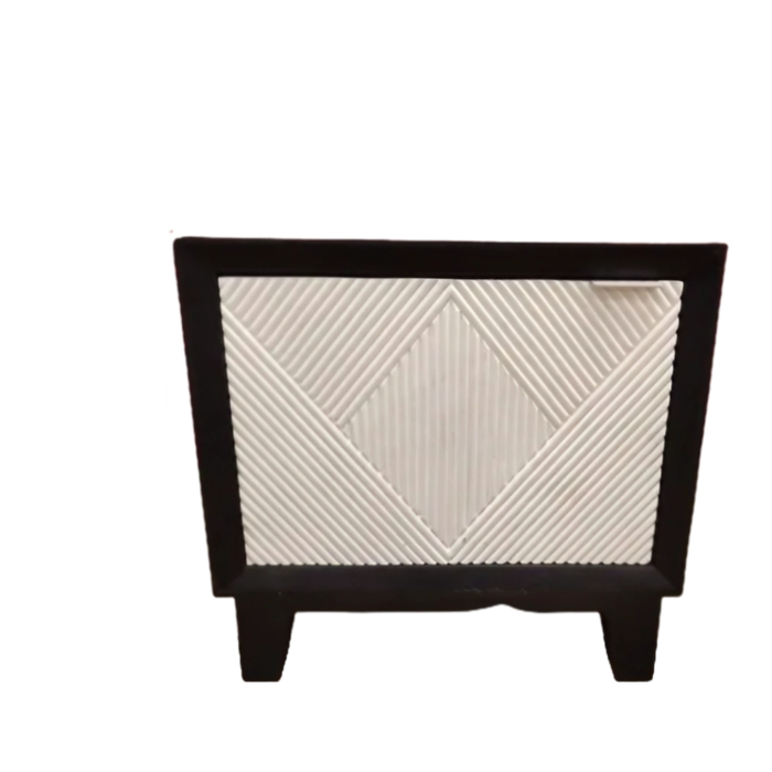 1-49 Benin Classy Black White End Table - Image 3