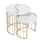 Trent Marble Finish Nesting Coffee Table - Image 4