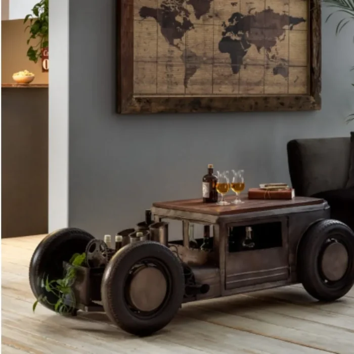 1-67 Antique Design Table Car | Wood Furniture | Solid Furniture - Image 1