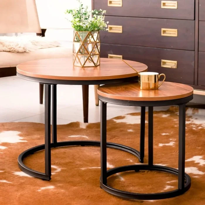 1-77 (1) Portsmouth Wooden Nesting Table