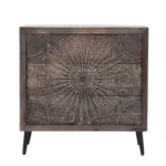 Olive Wash 3 Drawer Chest - Image 3