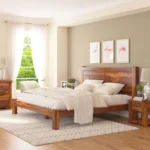 Priti : Austin Solid Wood Platform Bed