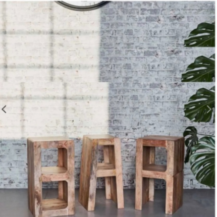 PRITI : Set of 3 Bar Stools