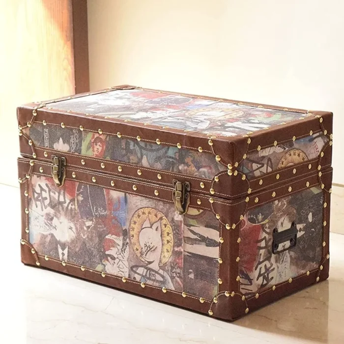 1-80 Beech Decorative Wooden Storage Box For Home - Image 1