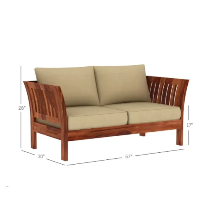10-7 Priti : Annecy Wooden Sofa Set - Image 7