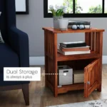 Djamen Solid Wood Bedside - Image 4