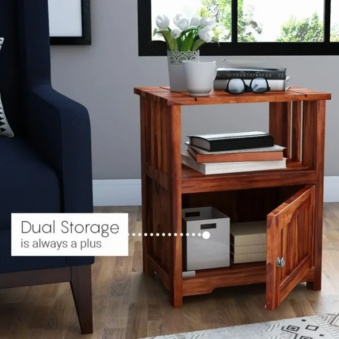 102-4 Djamen Solid Wood Bedside - Image 4