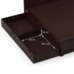Toulon Wooden King Size Drawer Storage Bed - Image 7