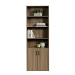 Perfect Books Cabinet With Doors In Lower Shelves | 4 Open Shelfs Bookcase A - Image 3
