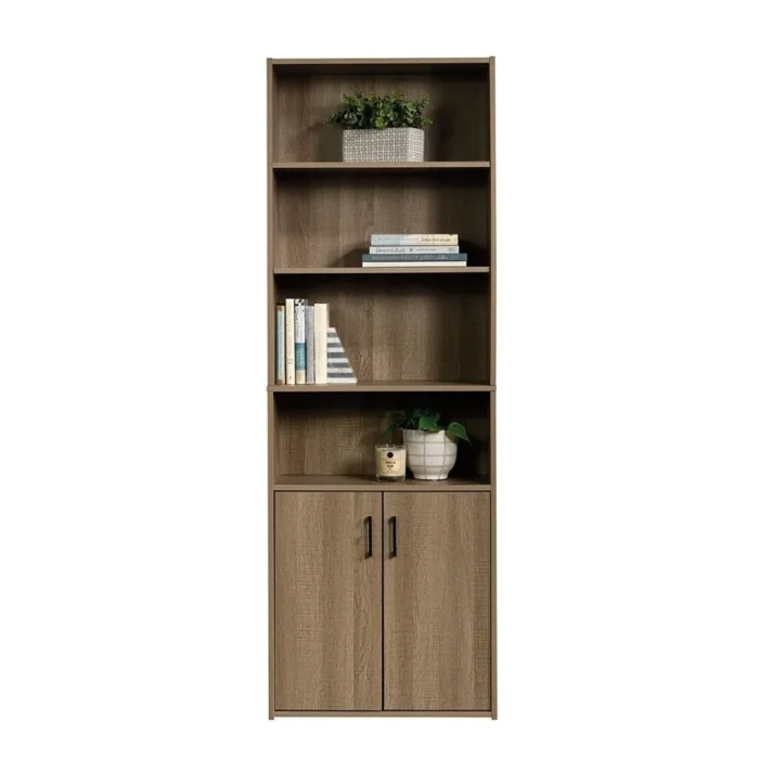 13-3 Perfect Books Cabinet With Doors In Lower Shelves | 4 Open Shelfs Bookcase A - Image 3