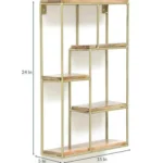 Solid Wood Vertical Storage Wooden Wall Shelf - Image 5
