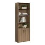 Perfect Books Cabinet With Doors In Lower Shelves | 4 Open Shelfs Bookcase A - Image 6
