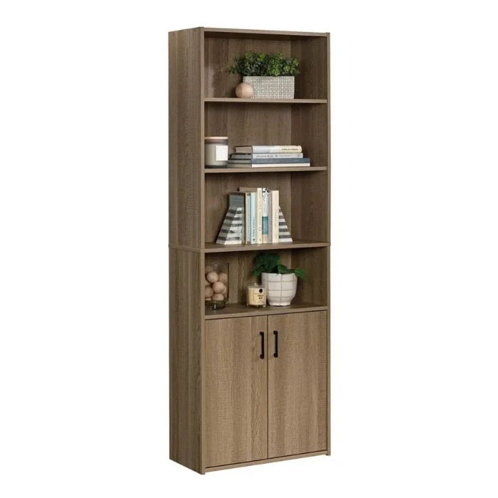 14-2 Perfect Books Cabinet With Doors In Lower Shelves | 4 Open Shelfs Bookcase A - Image 6