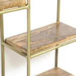 Solid Wood Vertical Storage Wooden Wall Shelf - Image 4