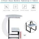 Ville Modern Round Side Table - Image 5