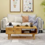 Lyon Solid Wood Walnut Coffee Table - Image 2