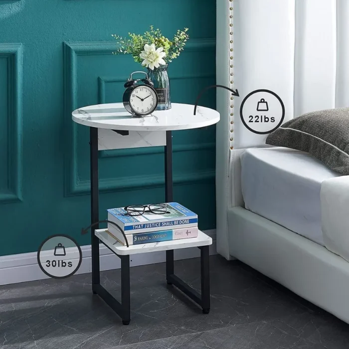 19-1 Ville Modern Round Side Table - Image 7