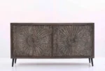 Abidjan Carved 4 Door Sideboard - Image 2