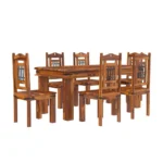 PRITI : San Juan Classic Transitional Dining Room Table and Chair Set - Image 3