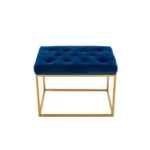 Kiea 21.65” Wide Velvet Rectangle Standard Ottoman - Image 2