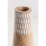 Vase In Mango Wood Natai - Image 3