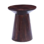 Fes Brown Solid Wood Side Table - Image 2
