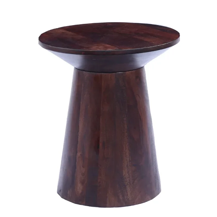 2 (2) Fes Brown Solid Wood Side Table - Image 2