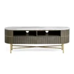 Piano Solid Wood Marble TV Cabinet - Image 4
