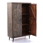 Olive Walnut Carved Cabinet - Image 2