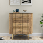 Piano 3 Drawer Natural Chest Of Drawer