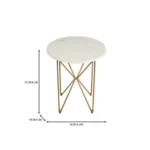 Rovo Marble Finish Side Table - Image 6