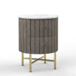 Piano 2 Drawer Bedside Table - Image 3