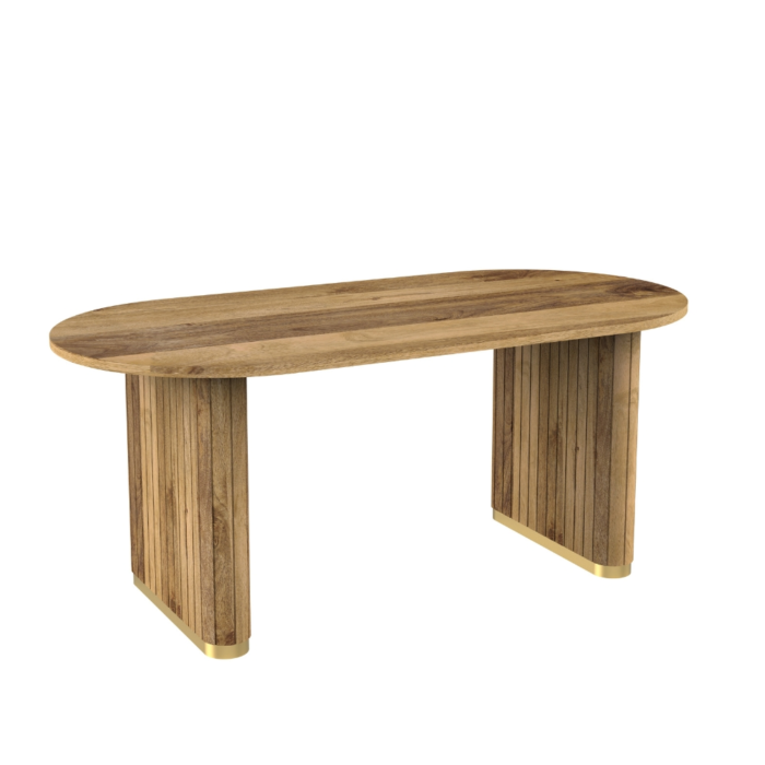 Priti : Piano Oval Dining Table - Image 3