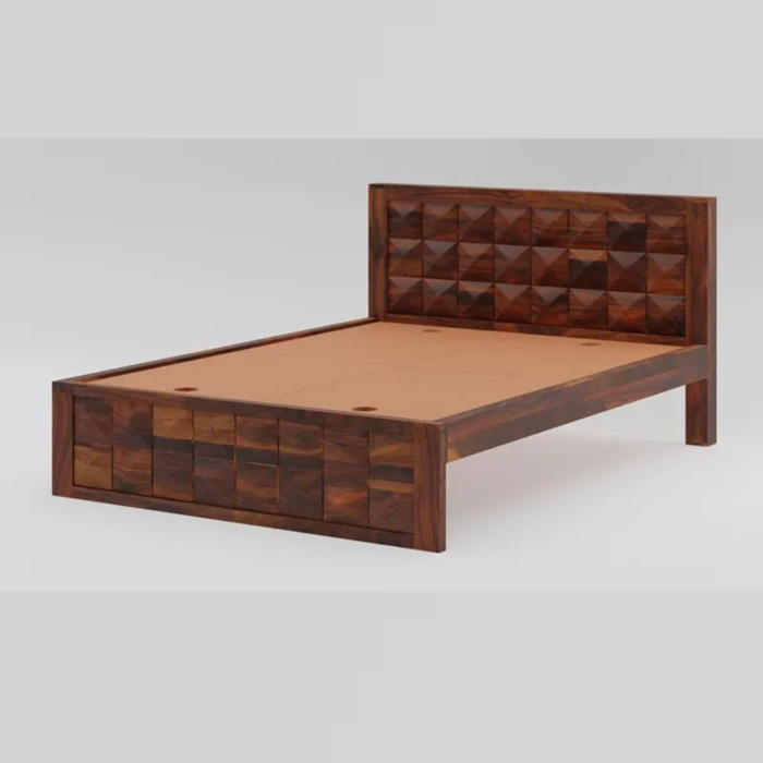 2-40 PRITI : Florence Wooden Queen Bed - Image 4