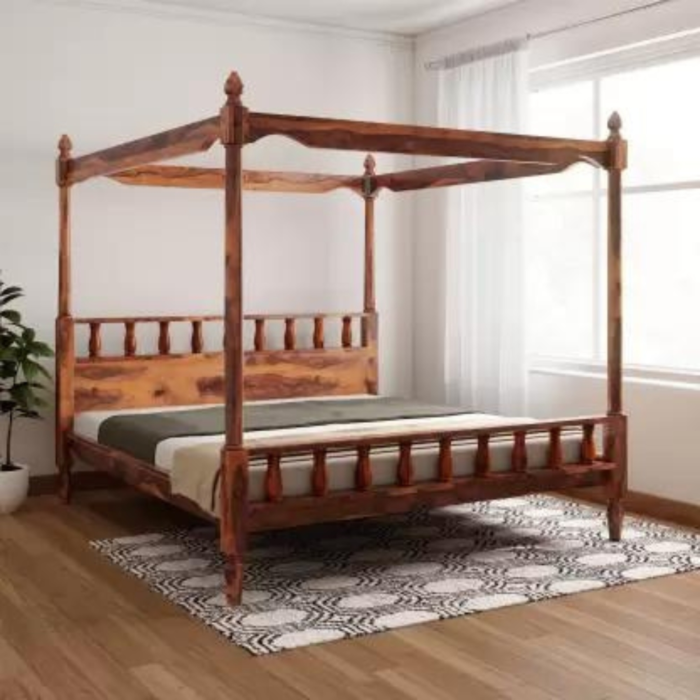 PRITI : Talence Sheesham Wood King Bed - Image 2