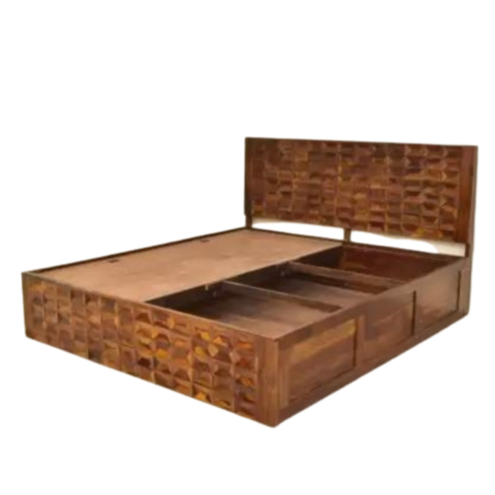 2-44 Priti Modern King Size Bed – Souma King Size Bed with Storage - Image 3