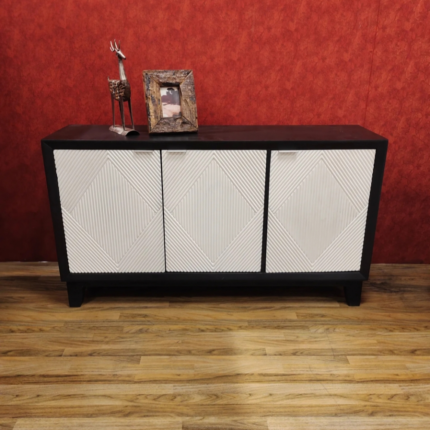 Classy Black With White Sideboard