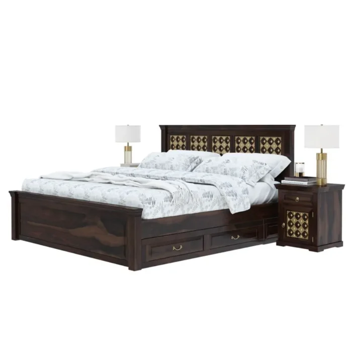 Priti : Diamond Empire Solid Wood Storage Platform Captains Bed - Image 3