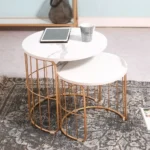 Trent Marble Finish Nesting Coffee Table
