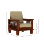 Priti : Sevilla Wooden Sofa Set - Image 6
