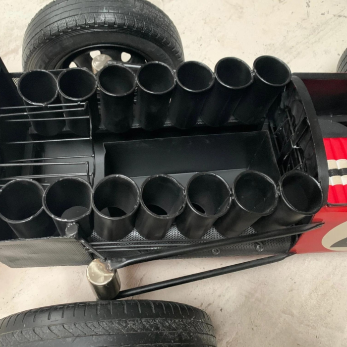 PRITI : Ventage Metal Red Racing Car Bar - Image 5