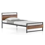 Turin Solid Wood Single Size Bed - Image 2