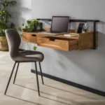 Moderate Wooden Console Table\Desk with Storage - Image 4