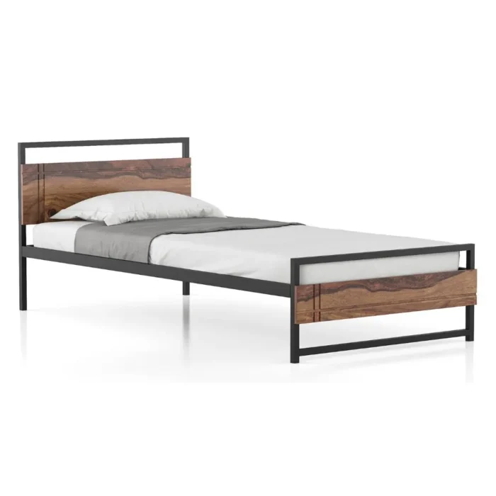 2-65 Turin Solid Wood Single Size Bed - Image 2