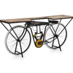 Recycled Wooden Furniture In Solid Wood And Metal | Bar Furniture - Image 2