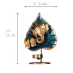 Lord Ganesh Leaf T-Light - Image 3