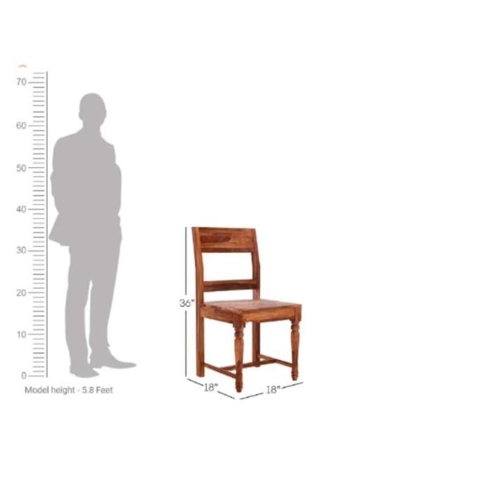 2-73 PRITI : Woodenio 6 Seater Dining Table Set - Image 3