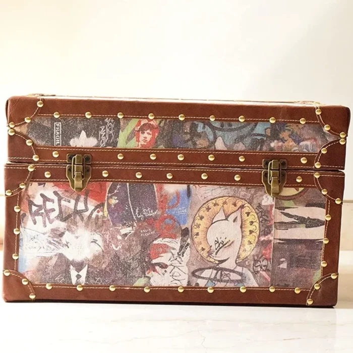 2-78 Beech Decorative Wooden Storage Box For Home - Image 5